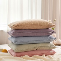 자방 면마 베개커버 2장 세트 2040 3050 4060 5070 천연 냉감 베갯잇 쿨 국내생산 베겟잎 통풍